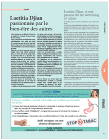 Article de magazine sur Laetitia Djian