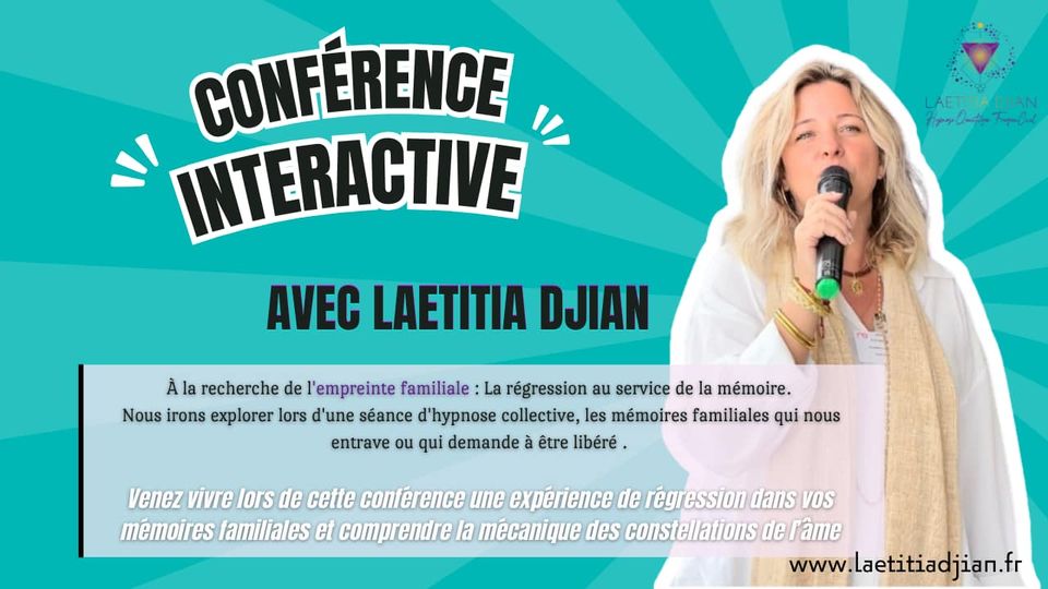 Conférence Interactive à Cannes Laetitia Djian bien être